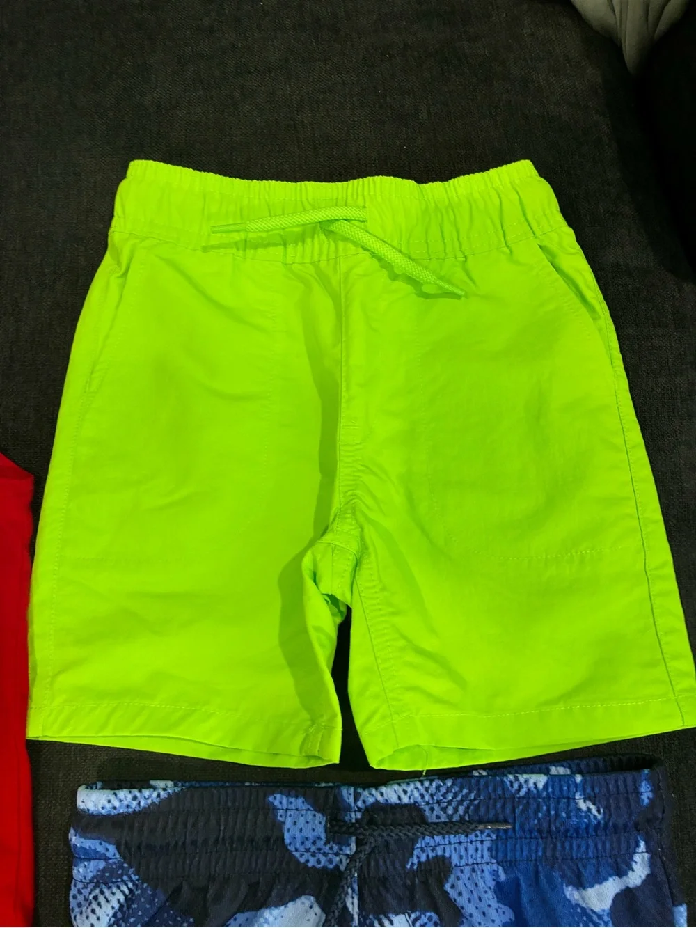 Boys Shorts Tank Bundle Lot of 3 NWT Athletic Camo Neon Fireworks Size 5/6